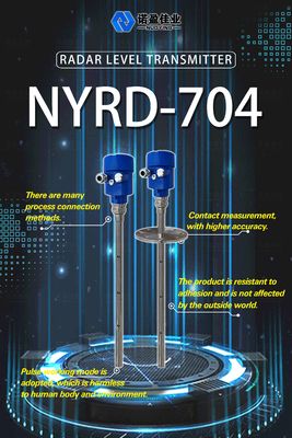 Καλή τιμή. NYRD-704 Ράδαρα κύματος Μετρητής επιπέδου μεταδότης για χαμηλό διαλεκτικό σταθερό υγρό 6M εύρος σε απευθείας σύνδεση