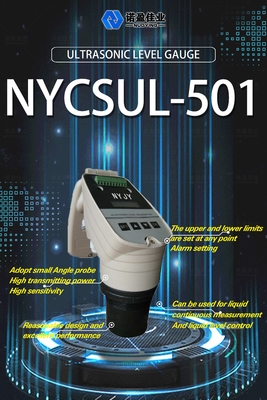 Good price 4-20mA Υπερήχων μετρητή επιπέδου υγρού νερού NYCSUL-501 αισθητήρας υψηλής ακρίβειας υπερήχων μετρητή επιπέδου βάθους υγρού σε απευθείας σύνδεση