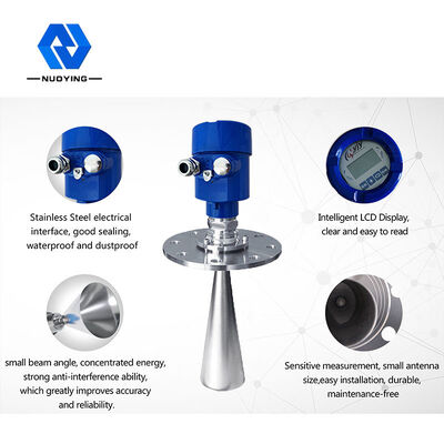 Καλή τιμή. Ραδόμετρο επιπέδου 26GHz για δεξαμενές αποθήκευσης υγρών υγειονομικού τύπου σε απευθείας σύνδεση