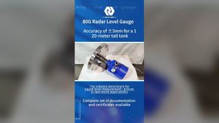 Μετρητής στάθμης ραντάρ 80 GHz Μέτρηση υψηλής ακρίβειας